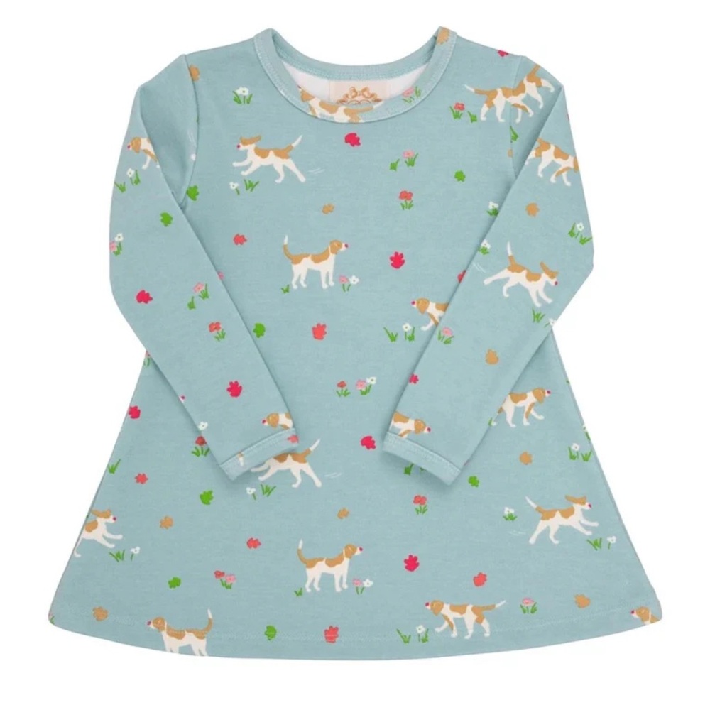 TBBC Beaufort bonnet Polly Play Dress Low Country Hound sz 5 pima